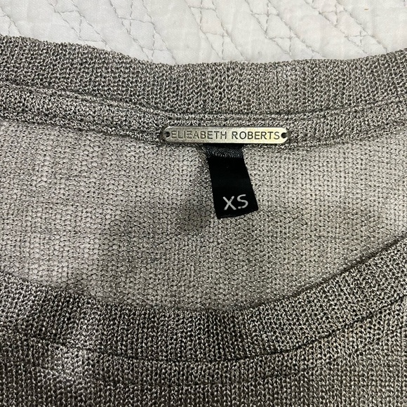 Elizabeth Roberts Metallic Mesh Tee Shirt - Picture 5 of 5
